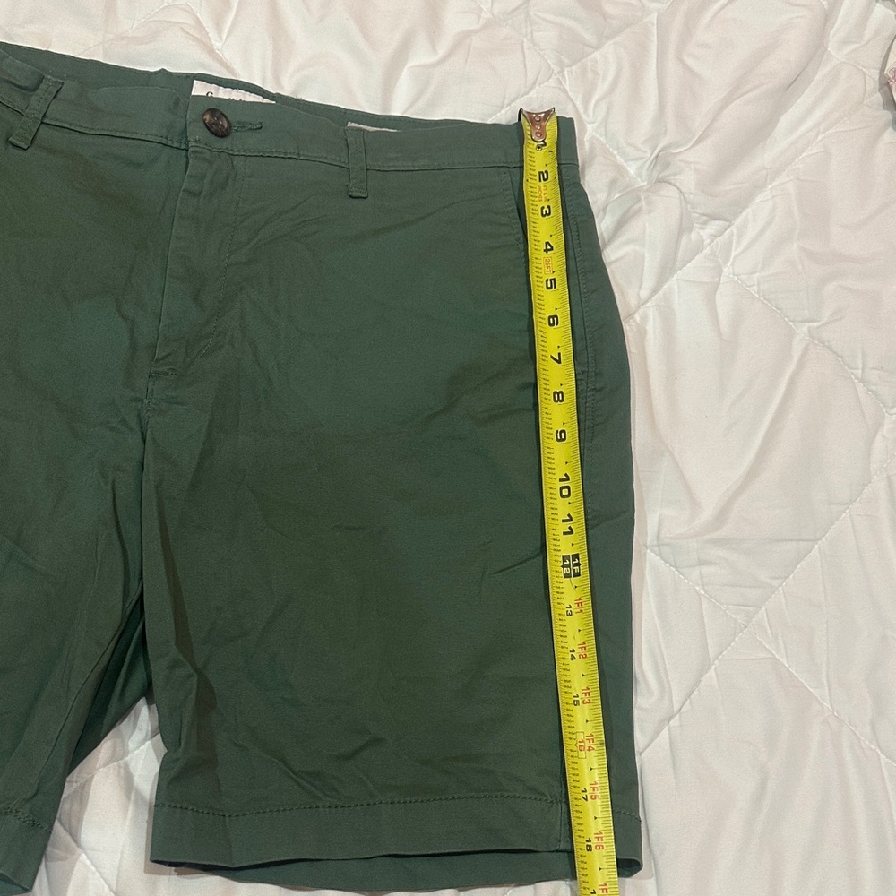 NWOT Goodfellow & Co Dark Green Flat Front Shorts size 34 - Picture 4 of 9
